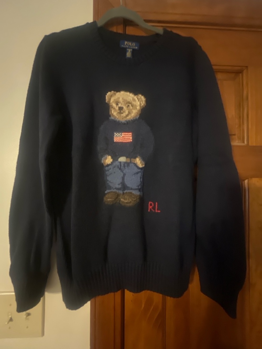 NWT Polo Ralph Lauren Polo Bear Sweater Navy Big Boys XL (18-20) - Picture 2 of 5